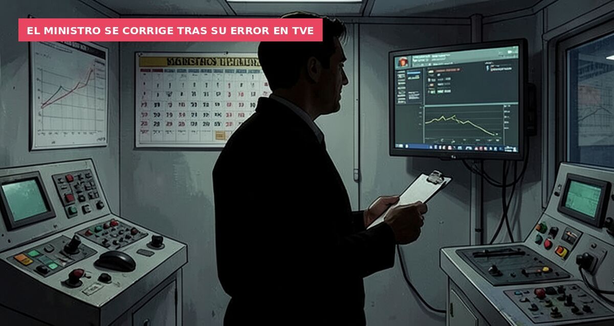 El ministro se corrige tras su error en TVE