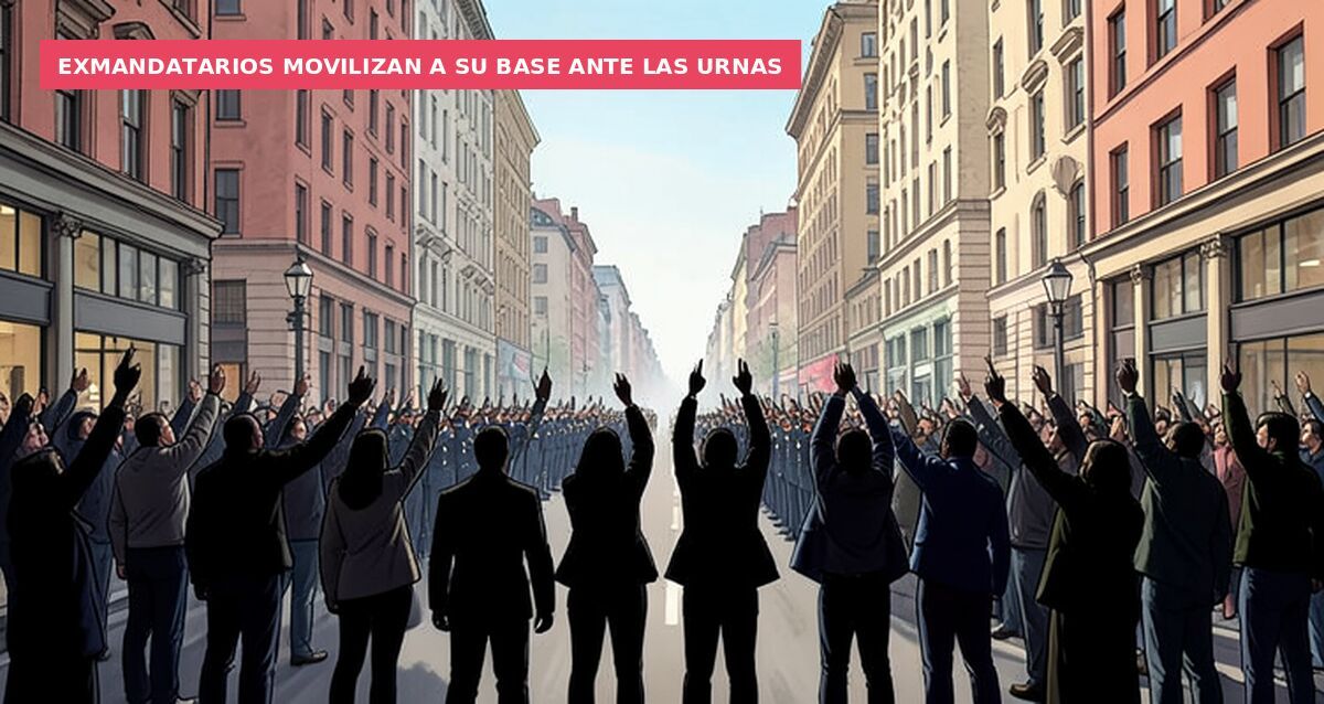 Exmandatarios movilizan a su base ante las urnas