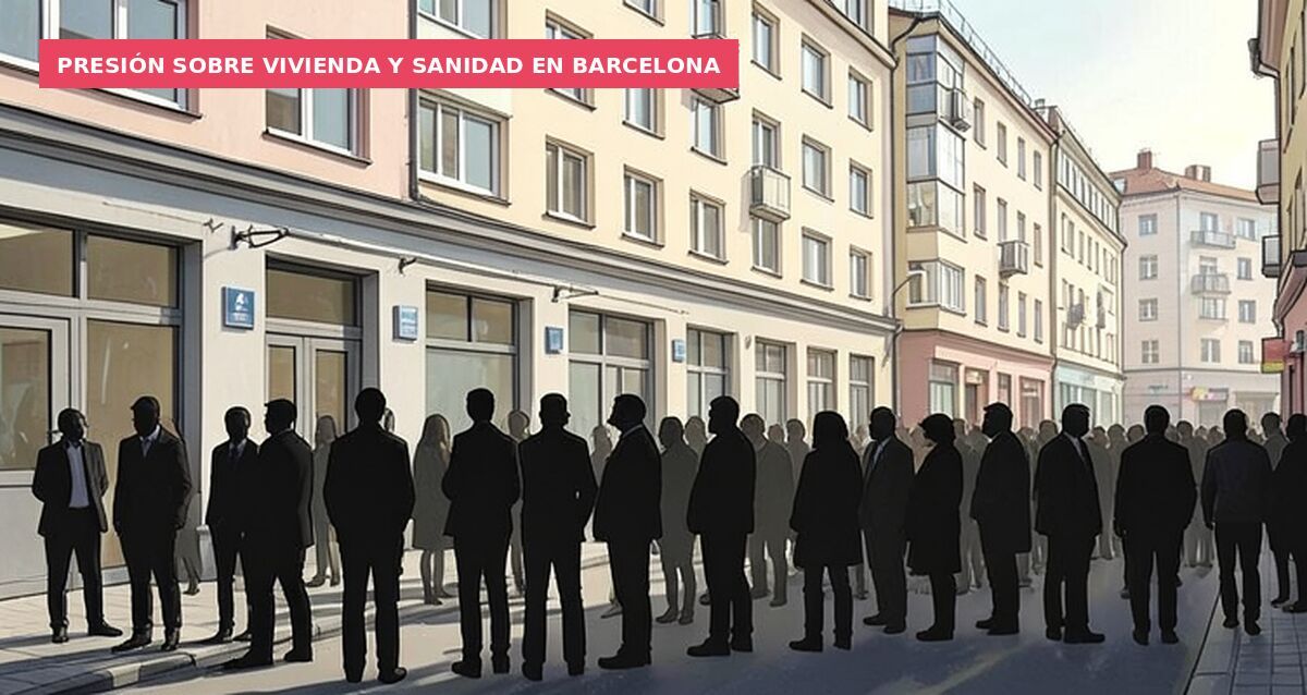 Presión sobre vivienda y sanidad en Barcelona