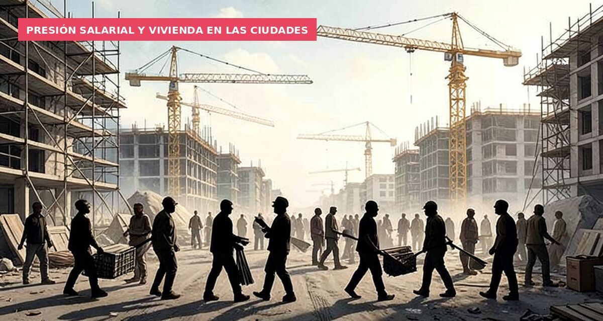 Presión salarial y vivienda en las ciudades