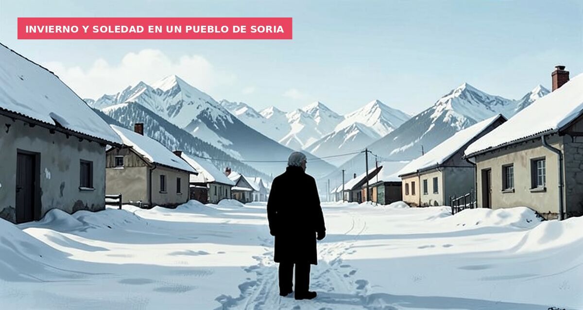 Invierno y soledad en un pueblo de Soria
