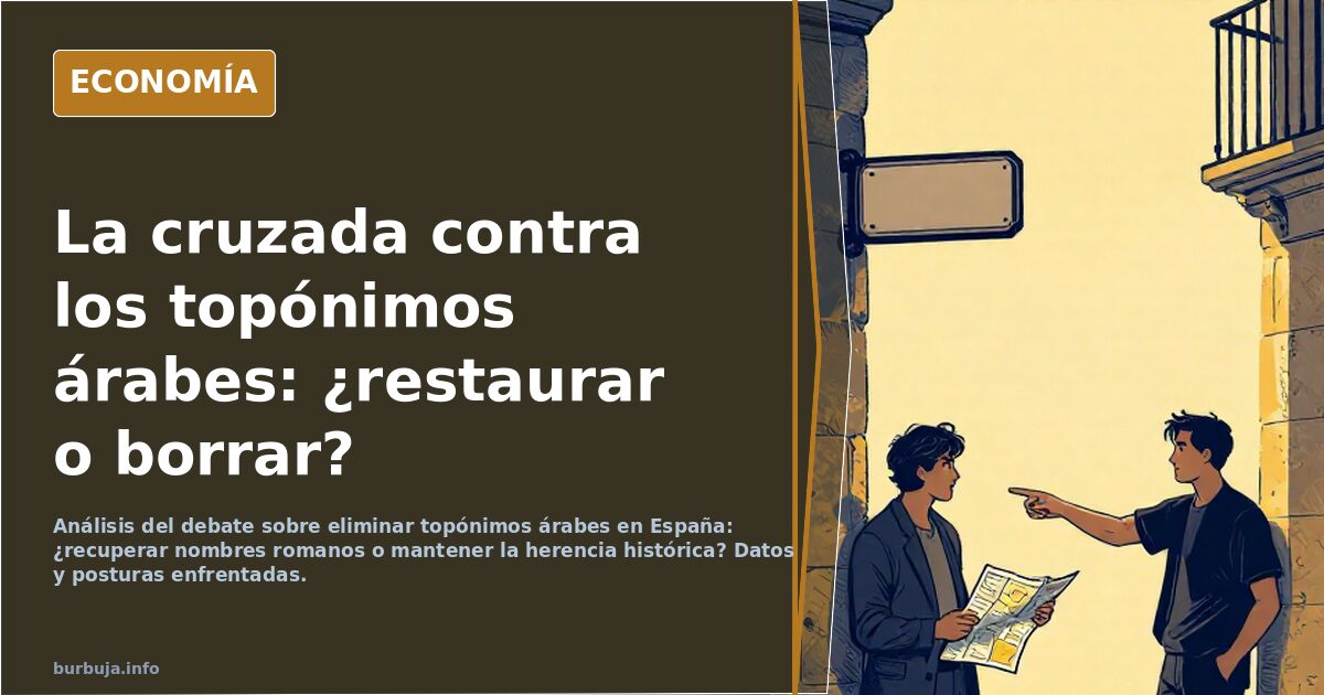 El hilo de desarabización de topónimos españoles.