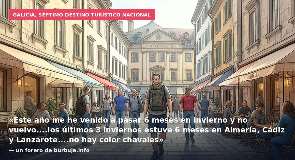 Galicia, séptimo destino turístico nacional: «Este año me he venido a pasar 6 meses en invierno y no vuelvo....los últimos 3 inviernos estuve 6 meses en Almería, Cádiz y Lanzarote....no hay color chavales» — un forero de burbuja.info