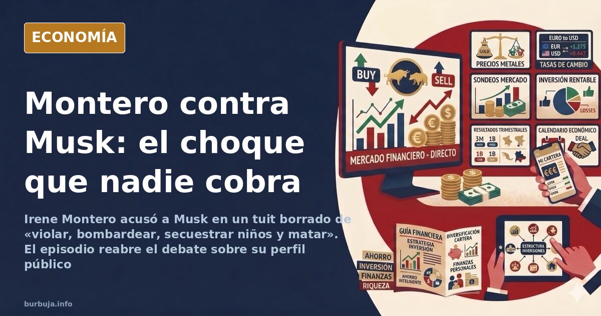 Ilustración editorial de dos figuras públicas enfrentadas por un tuit borrado sobre la isla de Epstein
