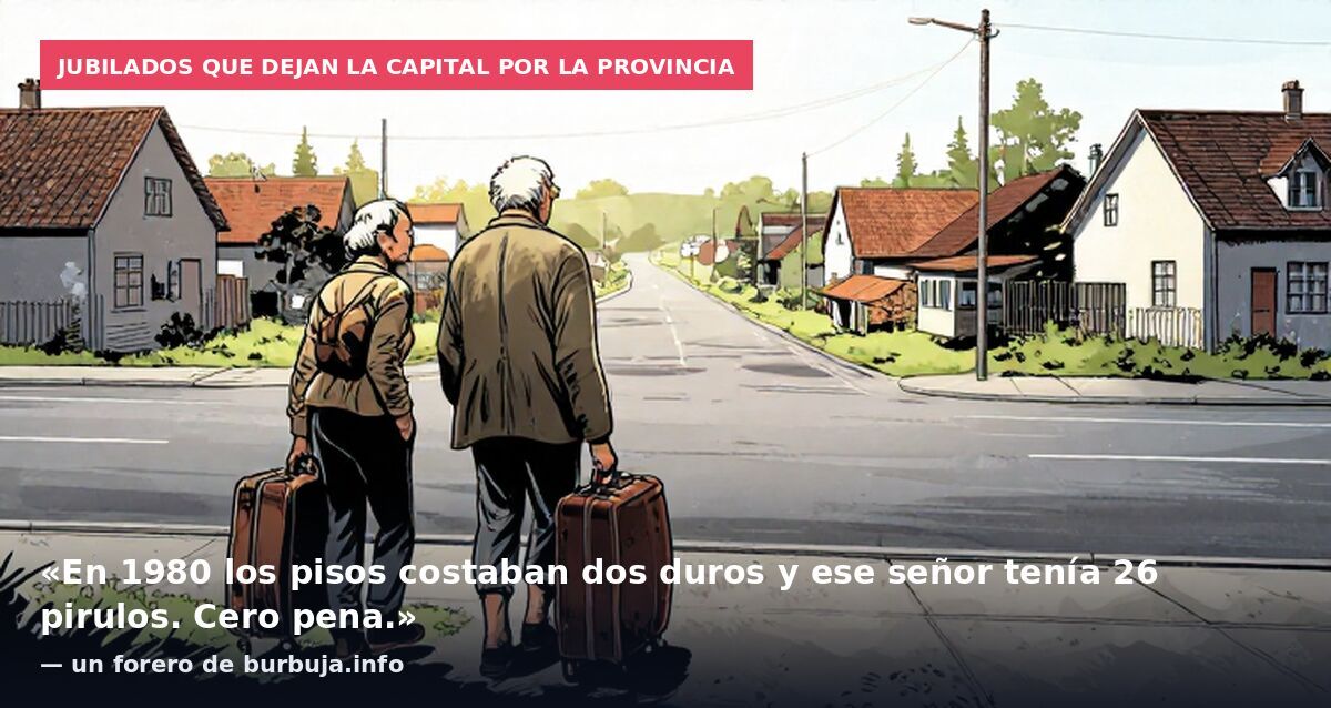Jubilados que dejan la capital por la provincia: «En 1980 los pisos costaban dos duros y ese señor tenía 26 pirulos. Cero pena.» — un forero de burbuja.info