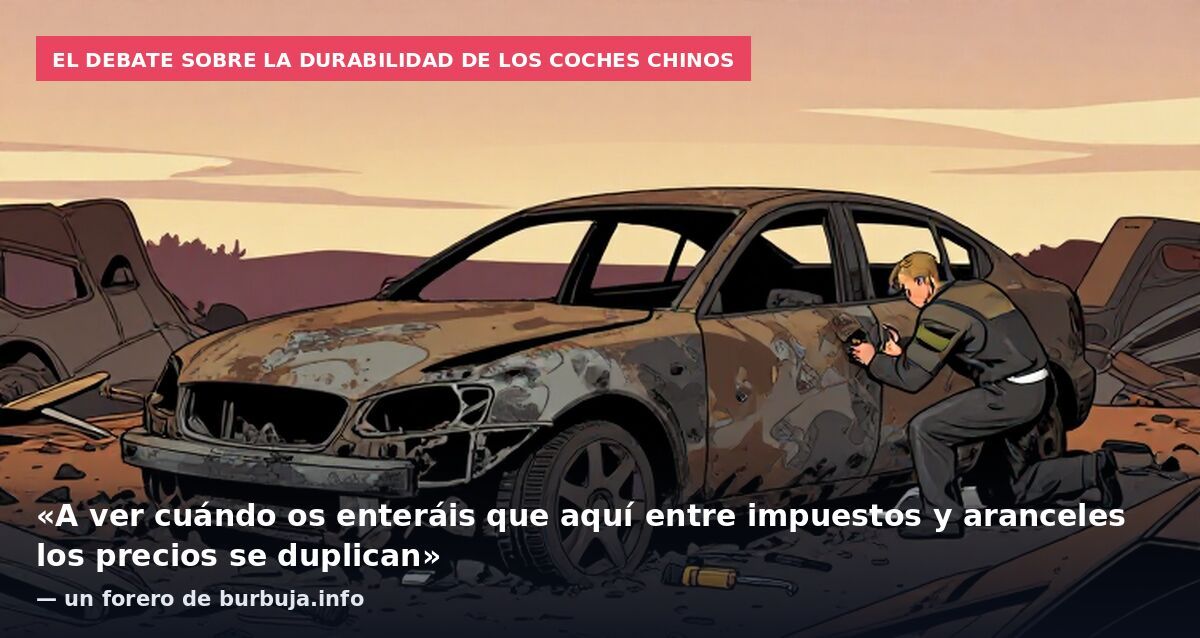 El debate sobre la durabilidad de los coches chinos: «A ver cuándo os enteráis que aquí entre impuestos y aranceles los precios se duplican» — un forero de burbuja.info