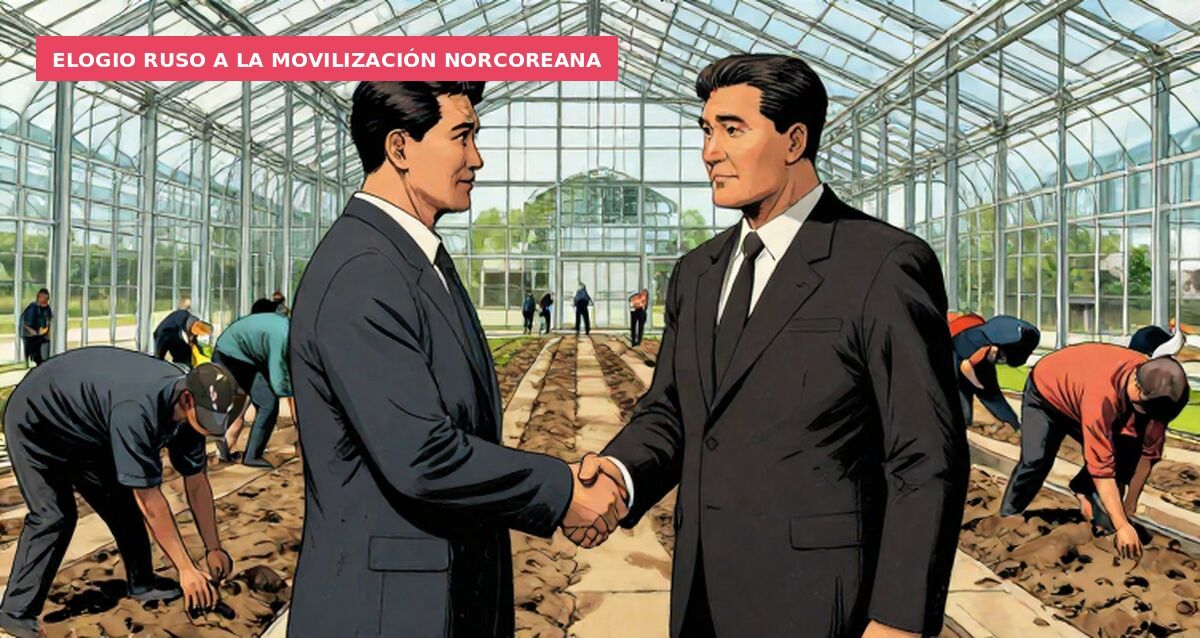 Elogio ruso a la movilización norcoreana