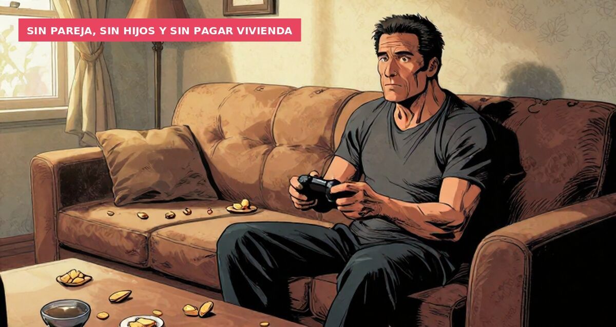 Sin pareja, sin hijos y sin pagar vivienda