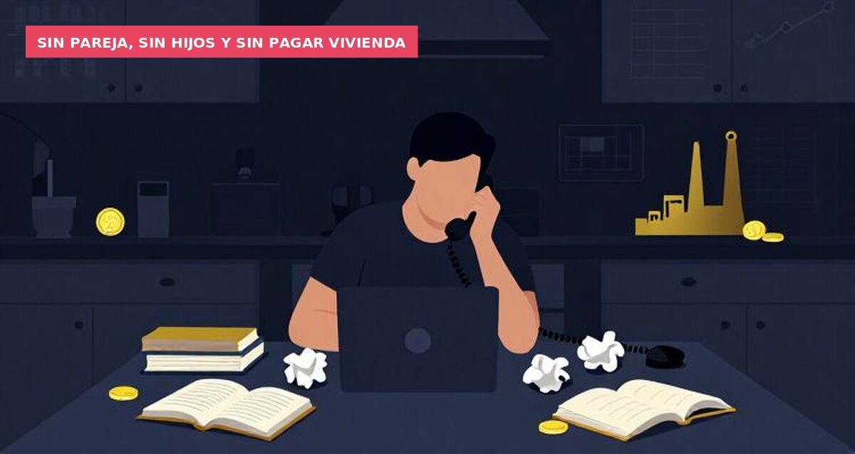 Sin pareja, sin hijos y sin pagar vivienda