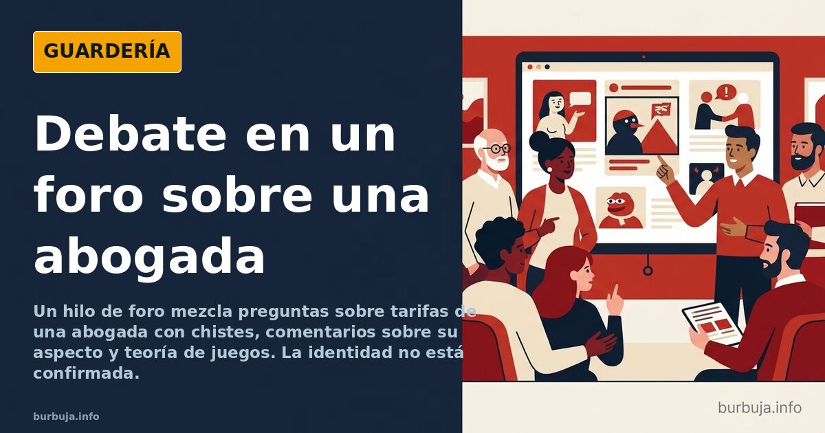 Debate en un foro sobre una abogada: tarifas, chistes y desvíos