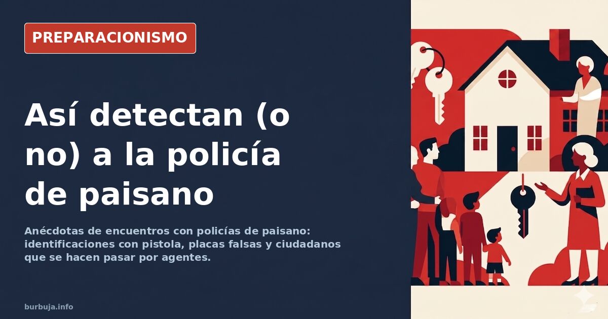 Agente de paisano mostrando una placa de policía a un ciudadano en la calle