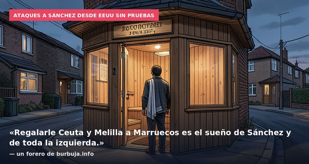 Ataques a Sánchez desde EEUU sin pruebas: «Regalarle Ceuta y Melilla a Marruecos es el sueño de Sánchez y de toda la izquierda.» — un forero de burbuja.info