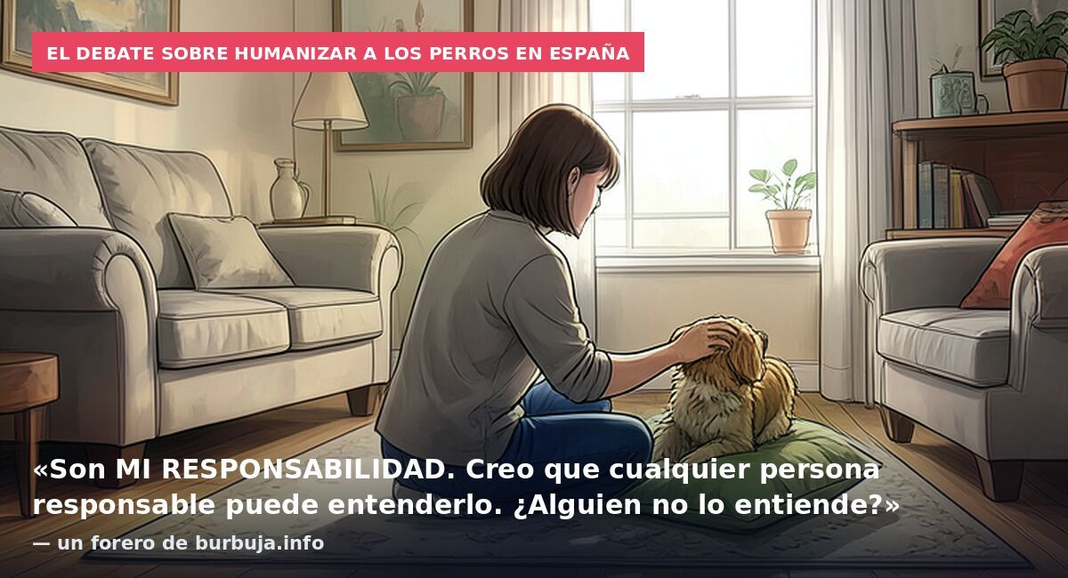 El debate sobre humanizar a los perros en España: «Son MI RESPONSABILIDAD. Creo que cualquier persona responsable puede entenderlo. ¿Alguien no lo entiende?» — un forero de burbuja.info
