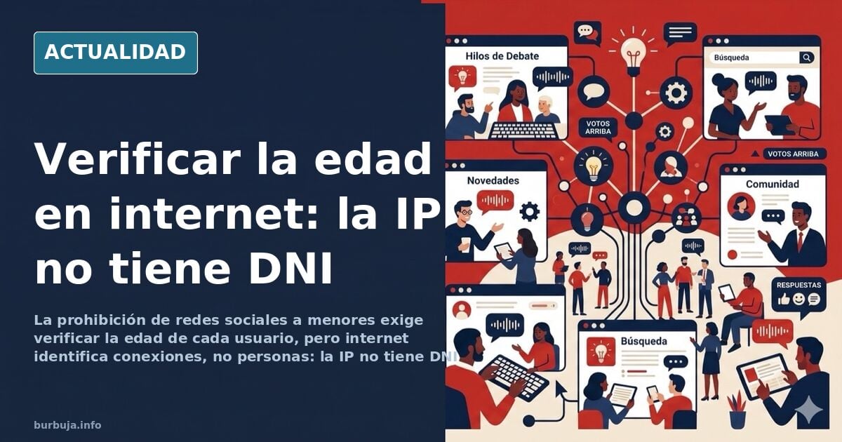Prohibir redes sociales a menores: qué exige la verificación de edad