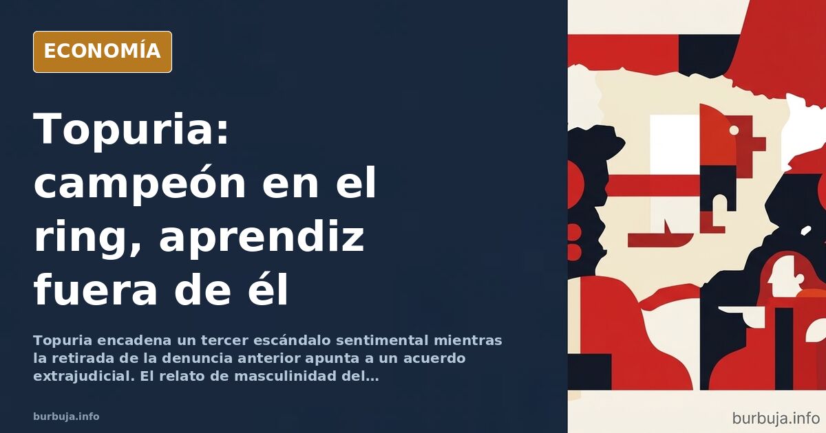 Ilustración editorial de un luchador de MMA en el ring con fondo azul marino y detalles dorados, símbolo de la gloria deporti
