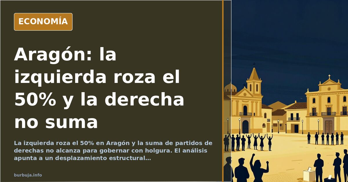 Aragón: la izquierda roza el 50% y la derecha no suma