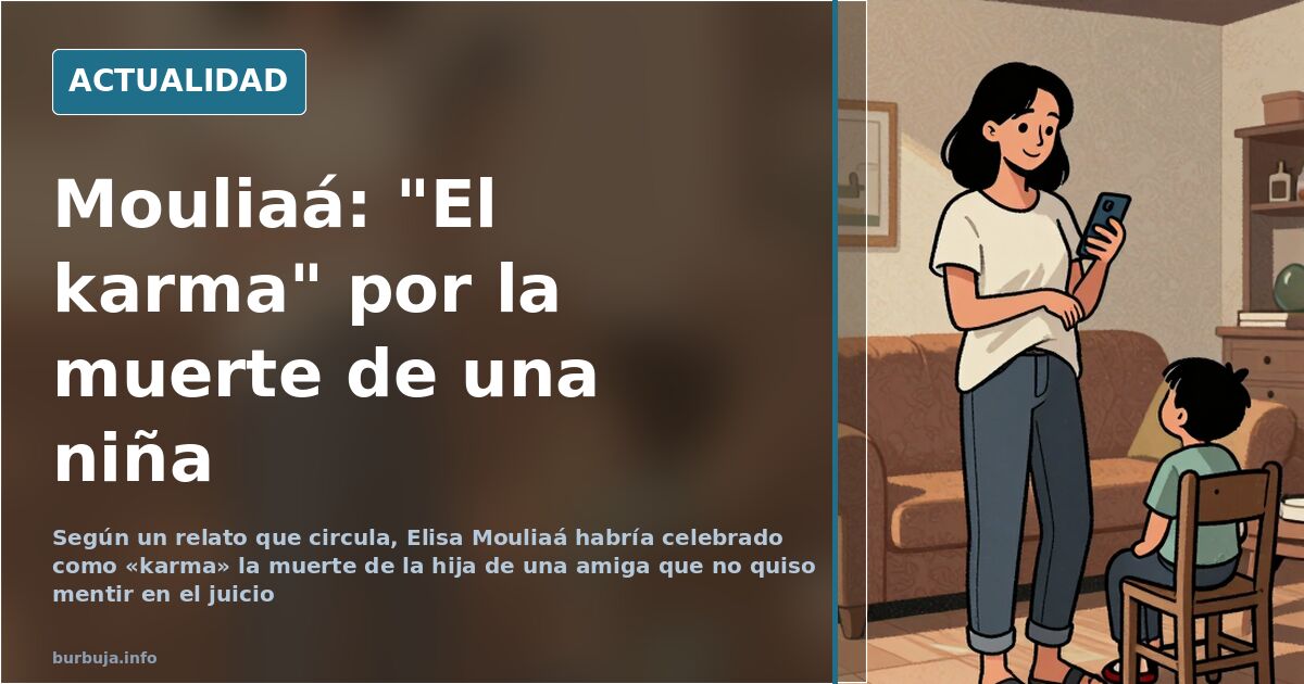 Mouliaá: «El karma» por la muerte de una niña de 7 años