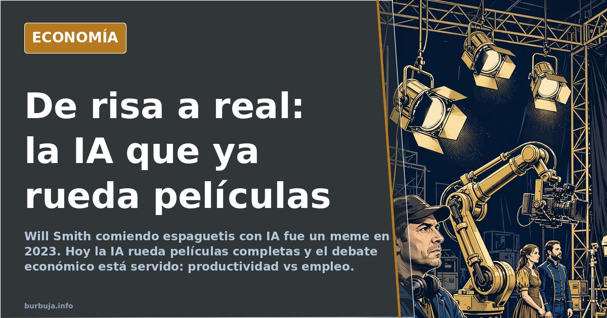Will Smith y los espaguetis: la IA que revoluciona el cine en 3 años