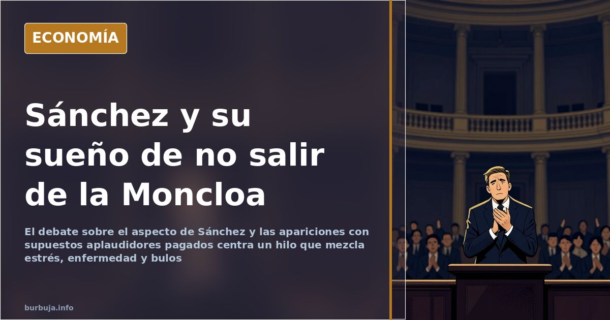El deterioro físico de Sánchez y los aplausos organizados