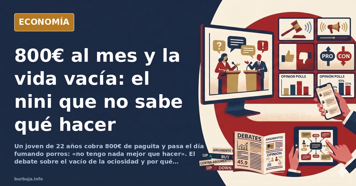 Ilustración editorial de una figura joven sentada en un sofá frente a una pantalla encendida en una habitación vacía, con luz