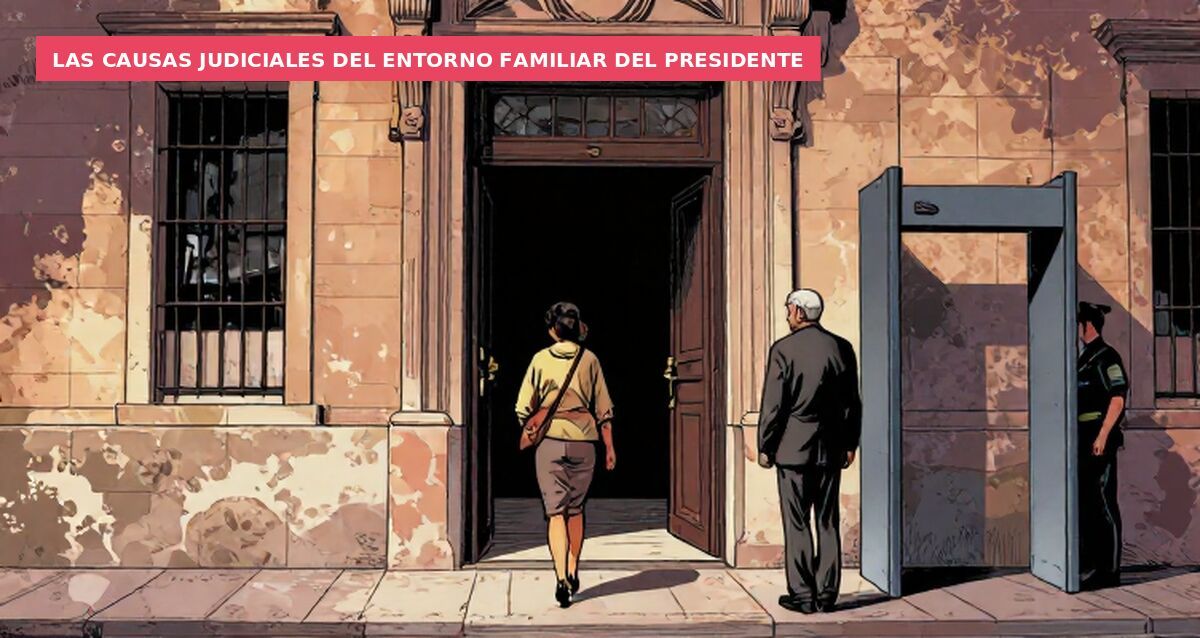 Las causas judiciales del entorno familiar del presidente