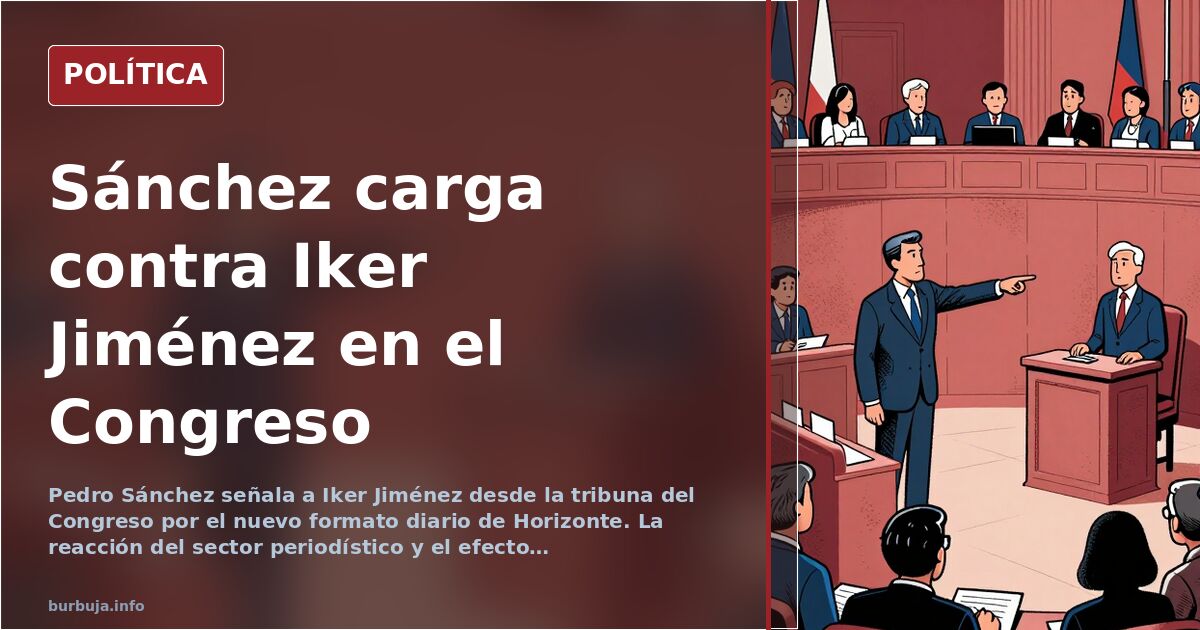 Sánchez señala a Iker Jiménez desde la tribuna del Congreso