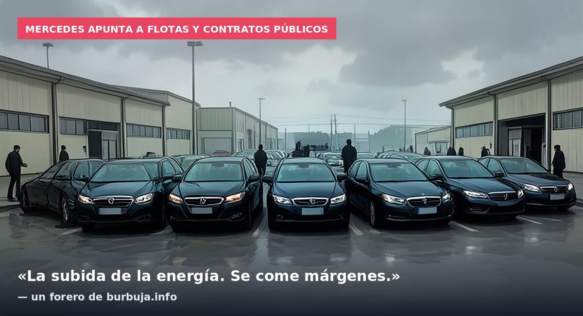Mercedes apunta a flotas y contratos públicos: «La subida de la energía. Se come márgenes.» — un forero de burbuja.info