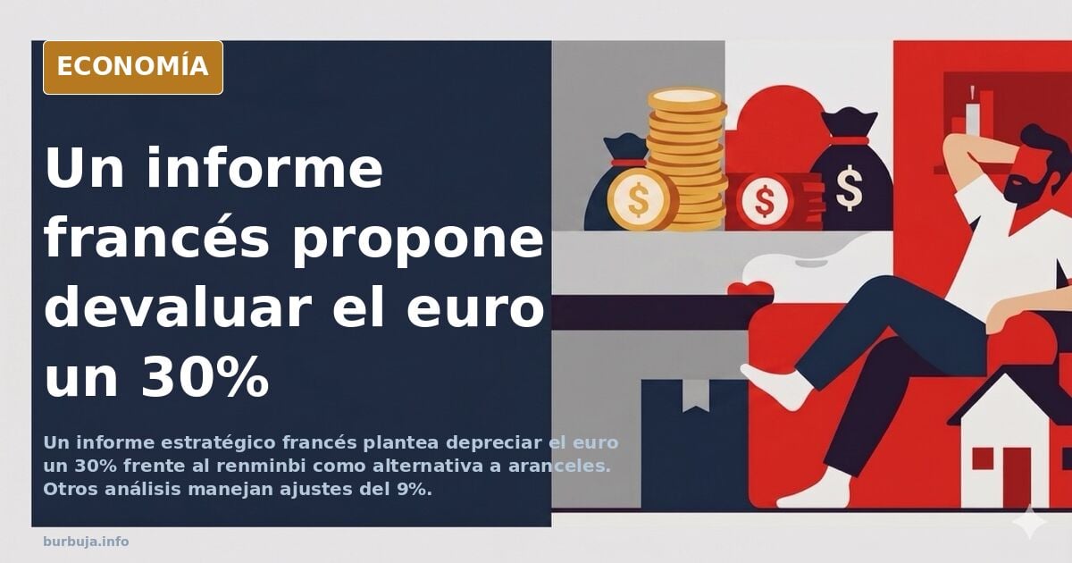 Un informe francés propone devaluar el euro un 30% frente al yuan