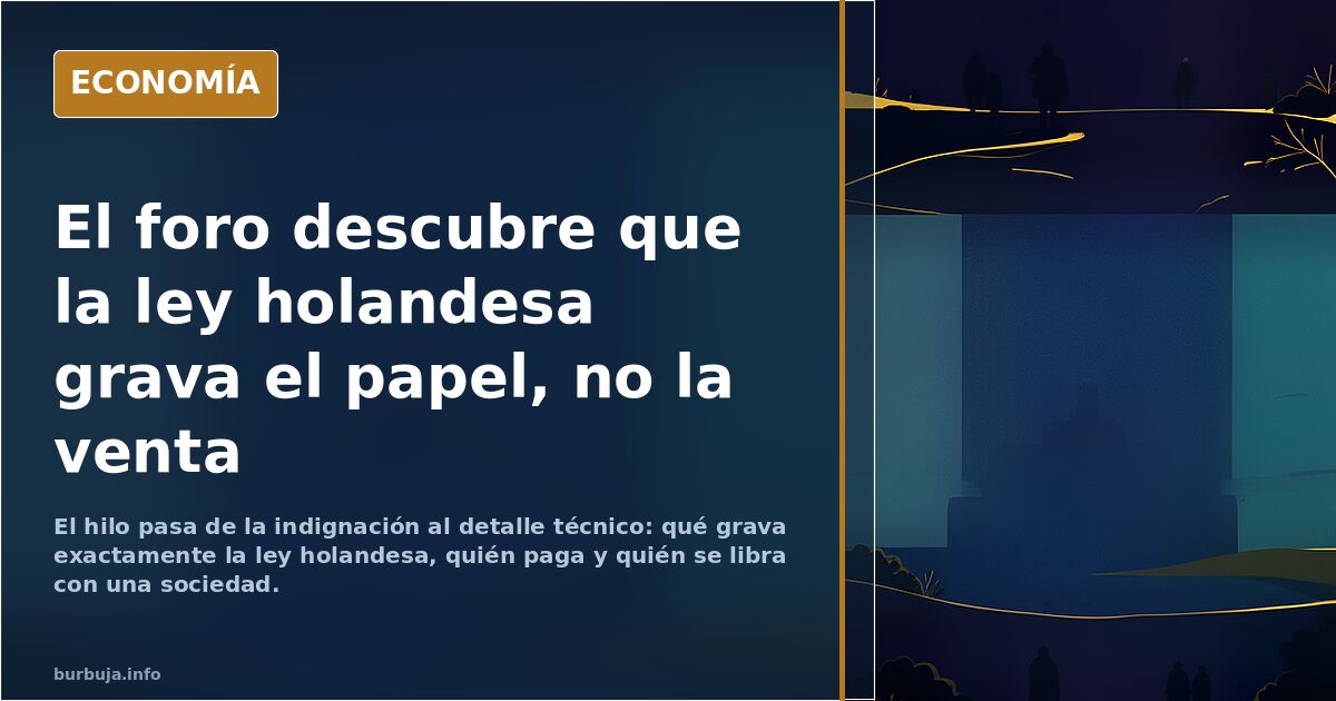 Aprueban impuesto sobre ganancias no realizadas en el parlamento holandés