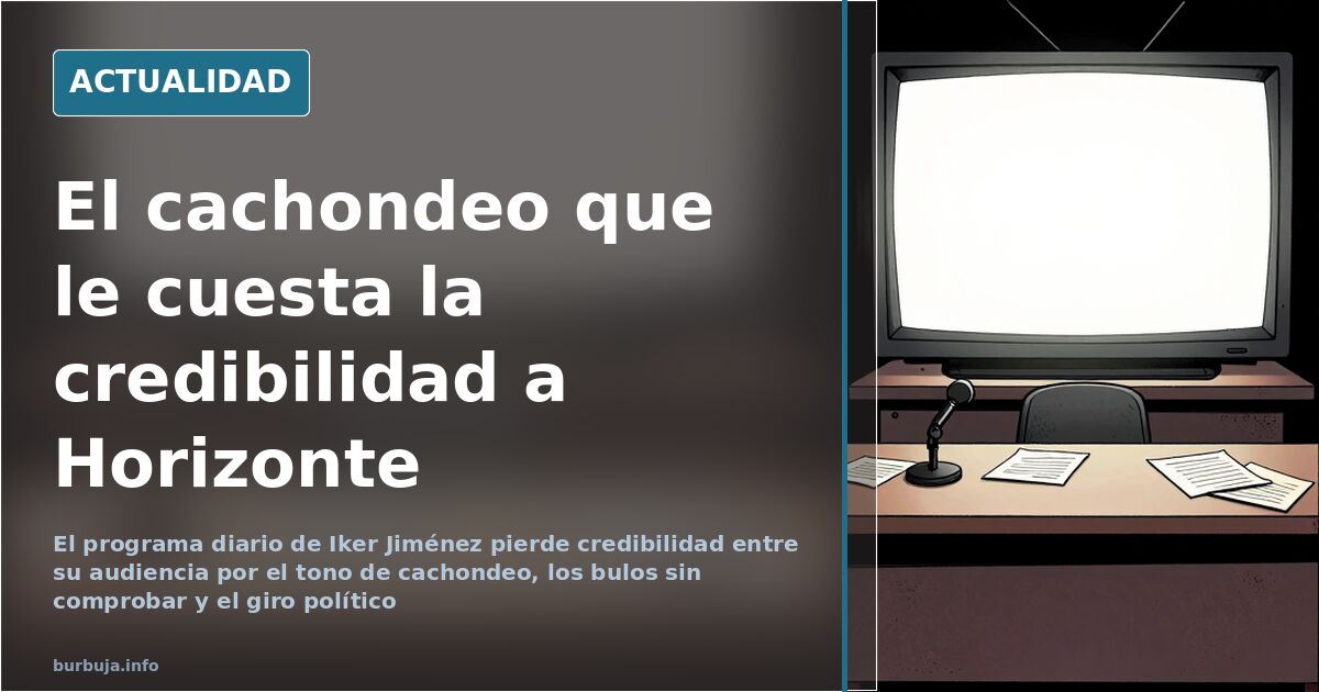 Horizonte: el cachondeo diario que le cuesta la credibilidad
