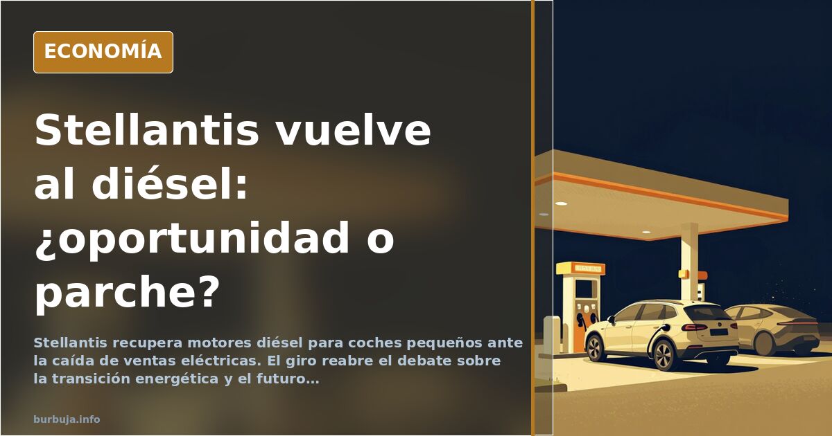 Stellantis recupera el diésel mientras la cuota eléctrica se hunde