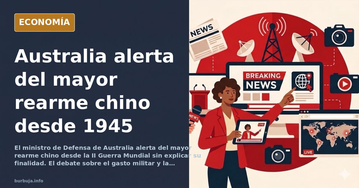 Australia alerta del mayor rearme chino desde la II Guerra Mundial