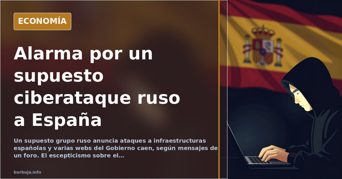 Un supuesto grupo ruso anuncia ataques a infraestructuras españolas