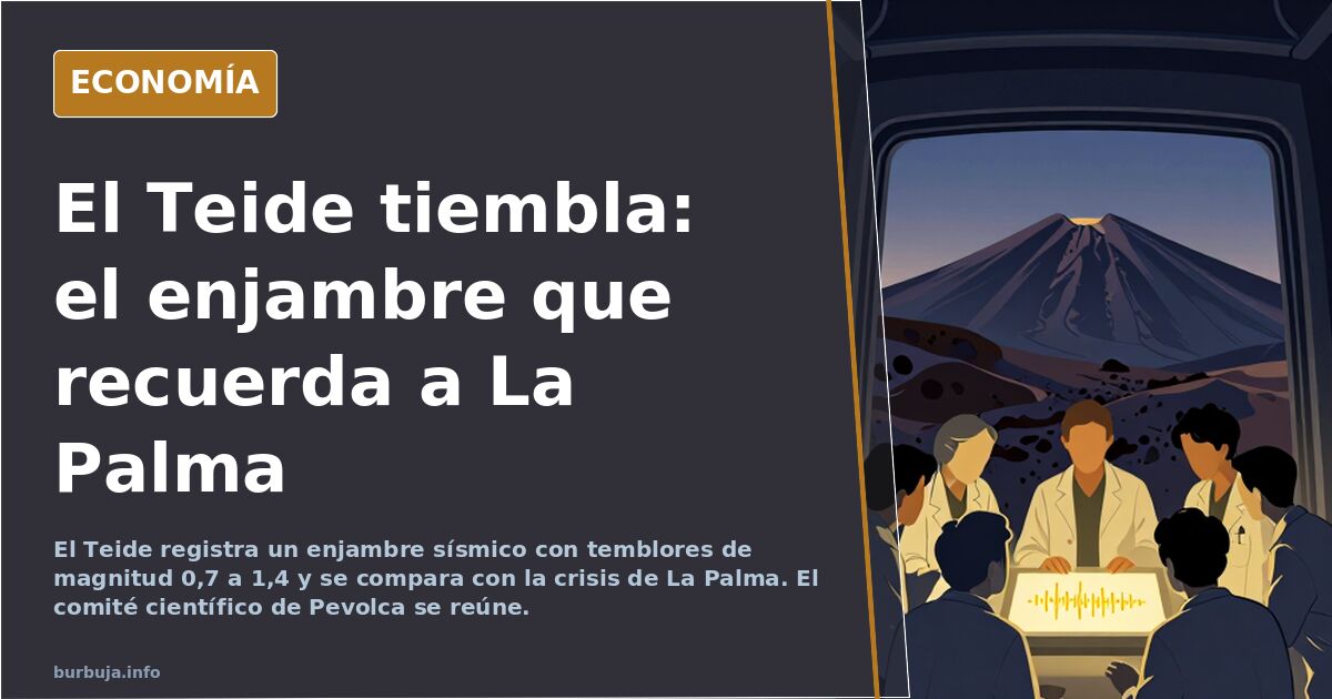 El Teide registra un enjambre sísmico y se compara con La Palma