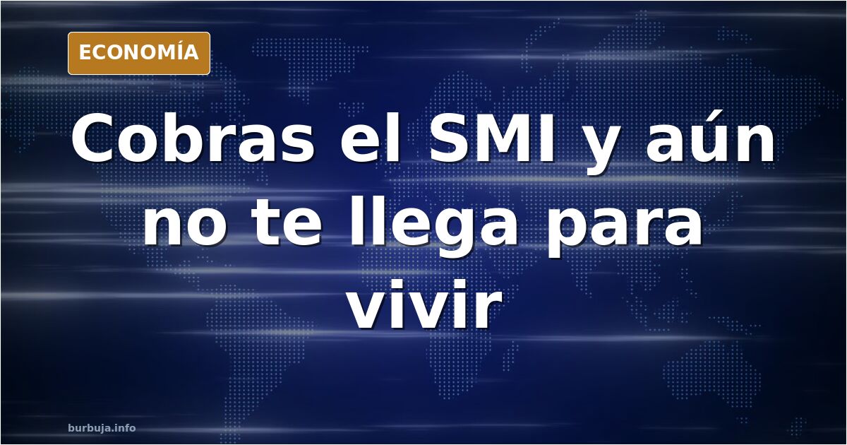 Ilustración editorial de una nómina con el salario mínimo y una casa inalcanzable al fondo