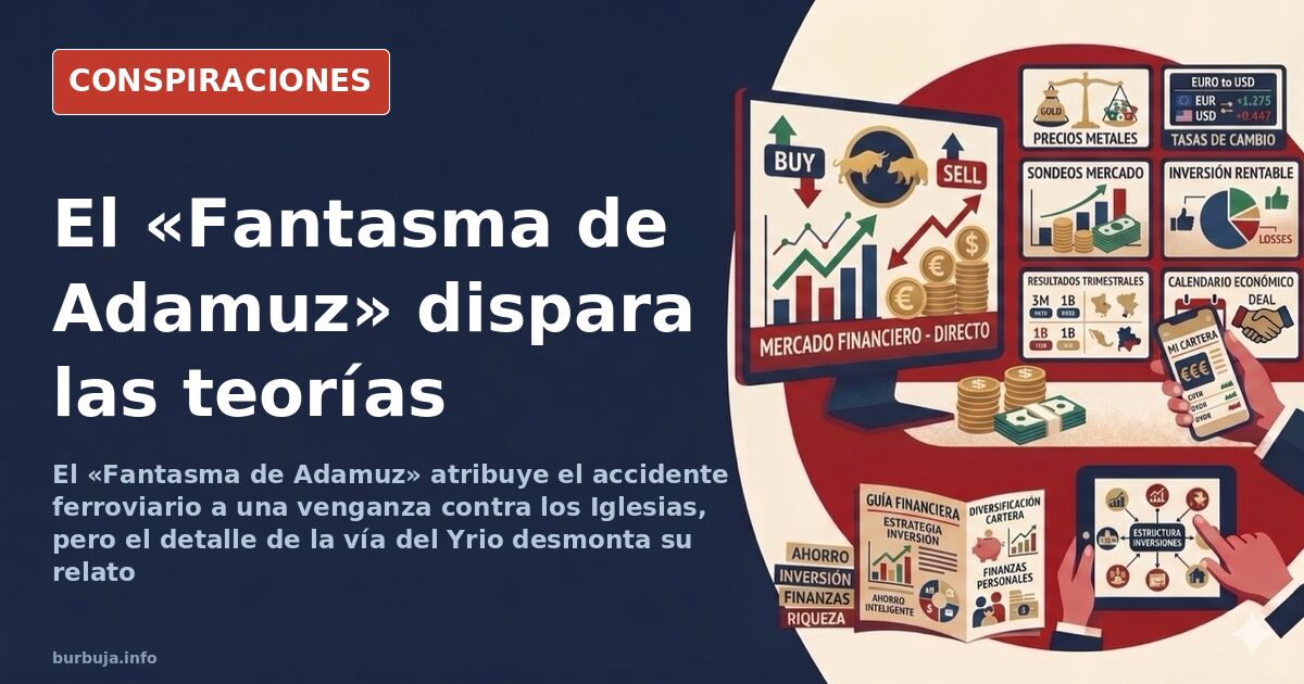 Captura de pantalla de un tuit del perfil «Fantasma de Adamuz» sobre el accidente ferroviario y la vía del Yrio