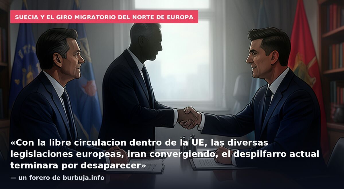 Suecia y el giro migratorio del norte de Europa: «Con la libre circulacion dentro de la UE, las diversas legislaciones europeas, iran convergiendo, el despilfarro actual terminara por desaparecer» — un forero de burbuja.info