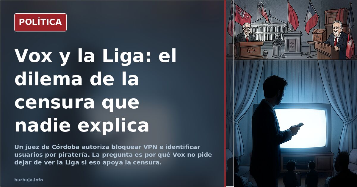 Porque vox no dice a sus votantes que dejen de ver nada de la liga si sigue censurando?