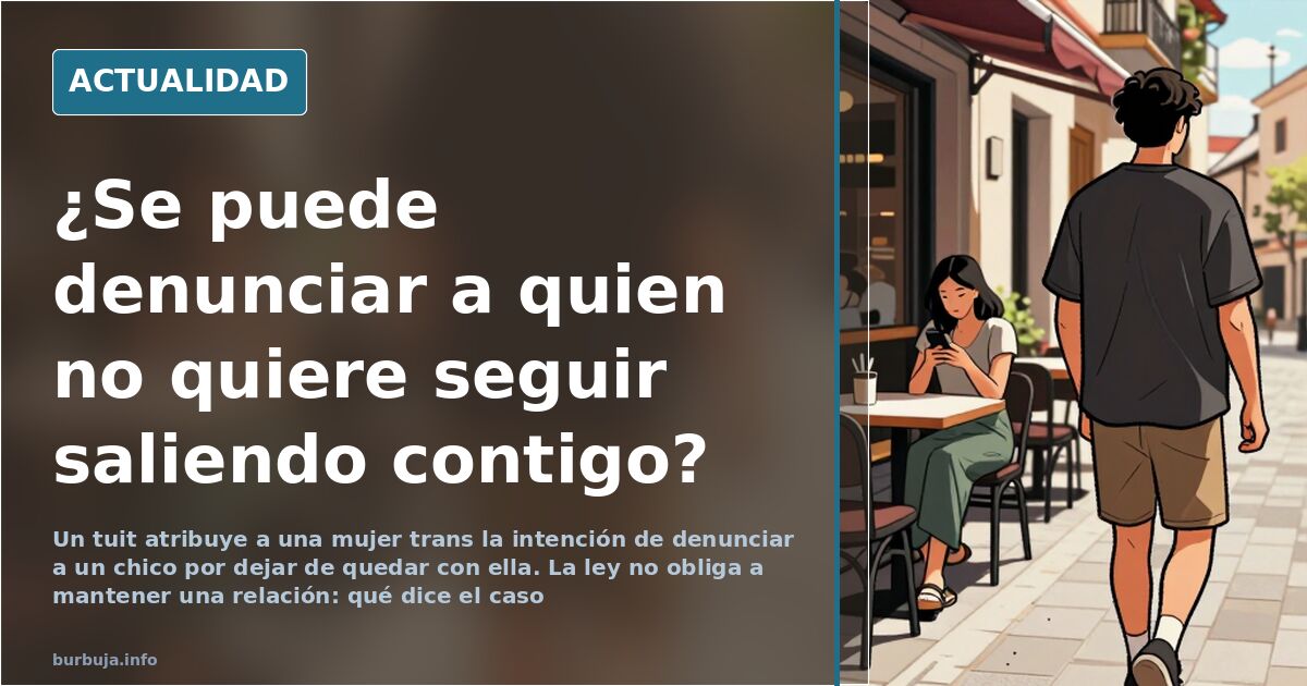 Denuncia por rechazo amoroso: el límite legal que nadie aclara