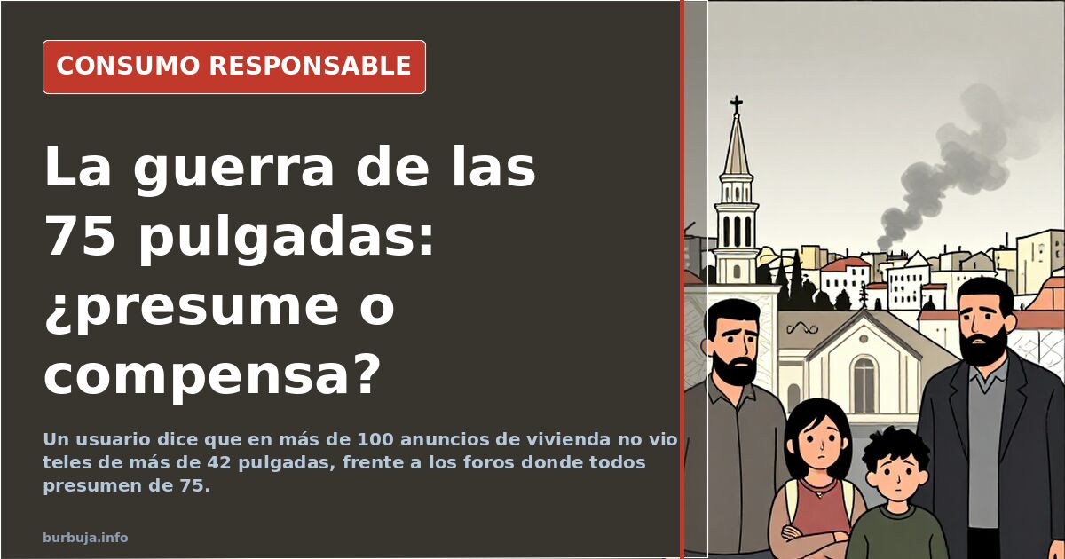 El tamaño de la tele como marcador de clase: 75 pulgadas o nada