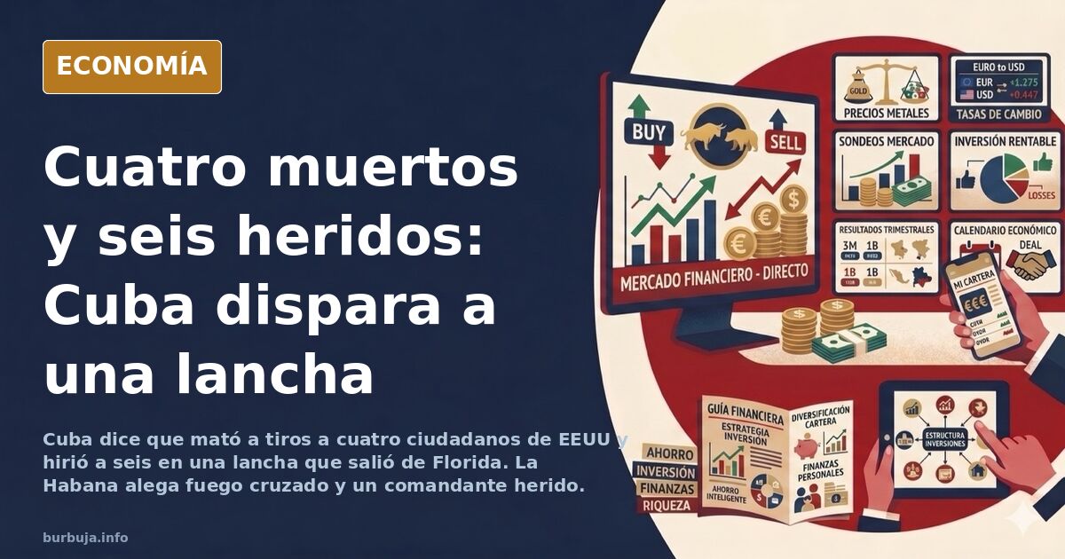 Lancha rápida de matrícula estadounidense navegando frente a la costa de Cuba en un incidente con la guardia costera cubana
