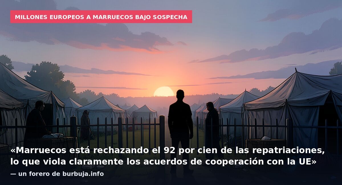 Millones europeos a Marruecos bajo sospecha: «Marruecos está rechazando el 92 por cien de las repatriaciones, lo que viola claramente los acuerdos de cooperación con la UE» — un forero de burbuja.info