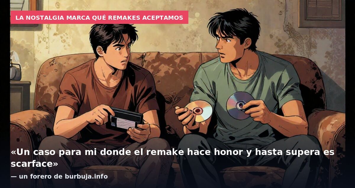 La nostalgia marca qué remakes aceptamos: «Un caso para mi donde el remake hace honor y hasta supera es scarface» — un forero de burbuja.info