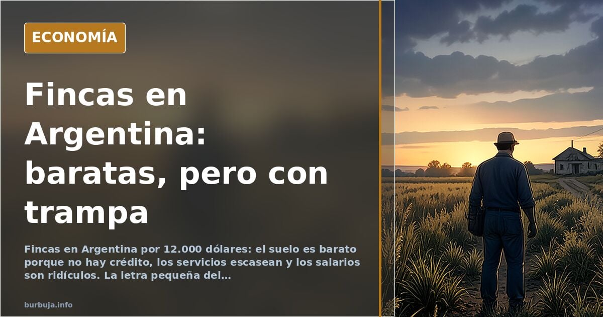 Fincas baratas en Argentina: por qué el campo se vende a precio de saldo
