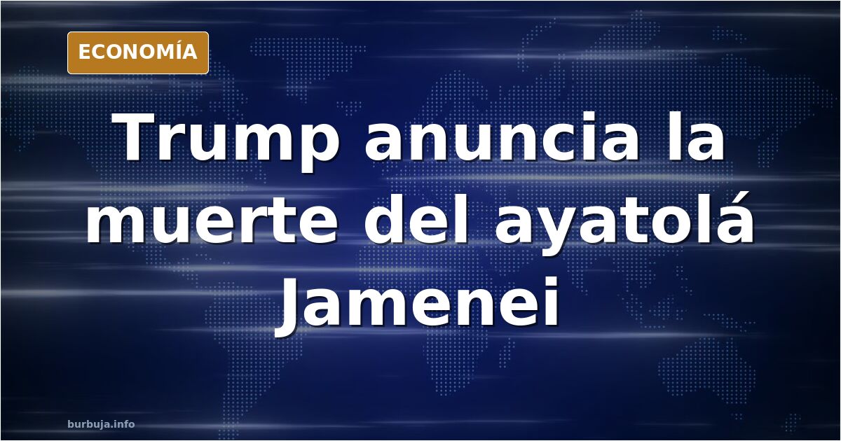Ilustración editorial de un edificio gubernamental iraní bajo un cielo oscuro, símbolo de la muerte del ayatolá Jamenei anunc