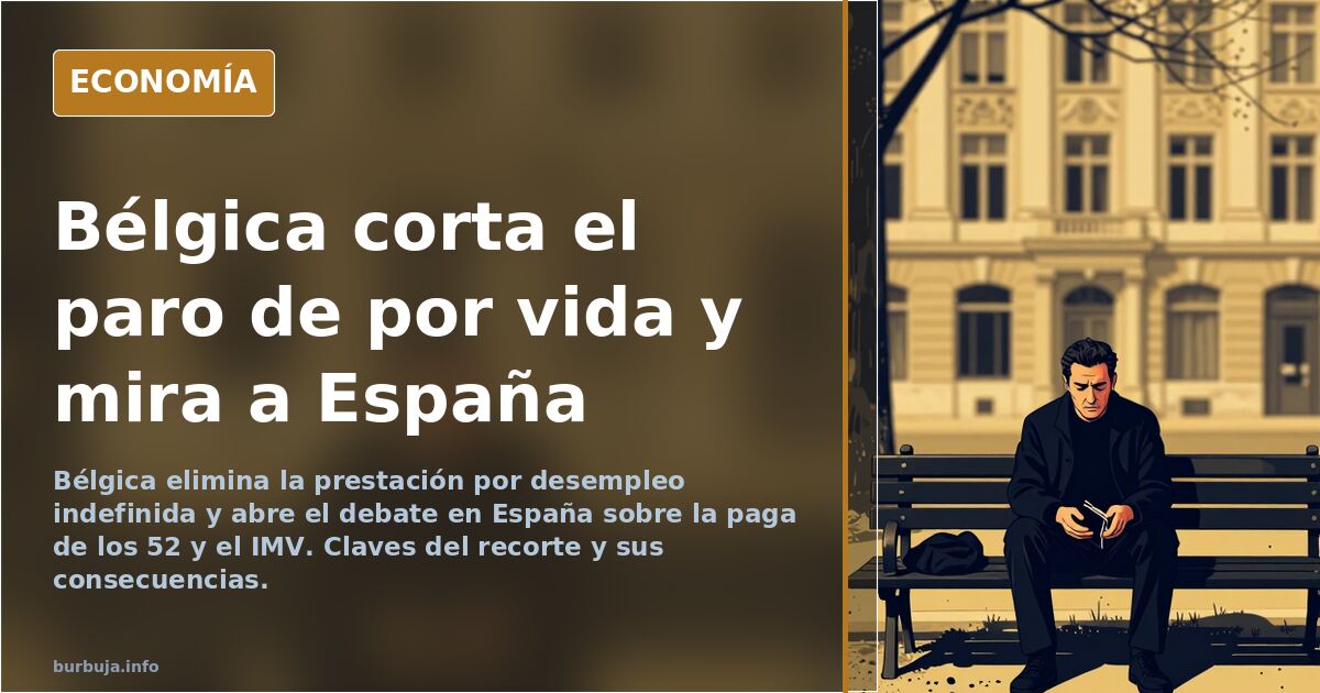 Bélgica recorta el paro indefinido: el aviso para el IMV español