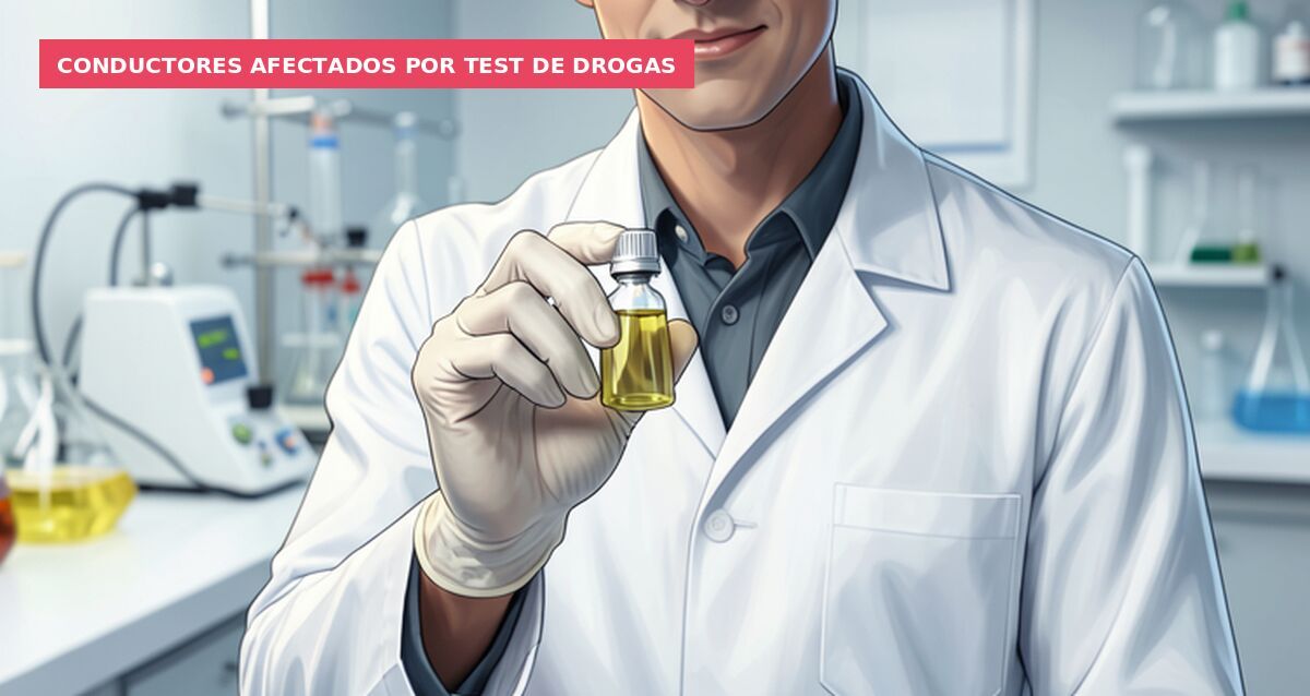 Conductores afectados por test de drogas