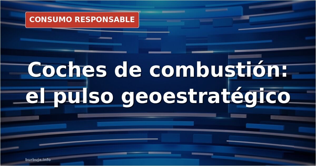 Coches de combustión y eléctricos en una vía urbana, símbolo del pulso sobre la electrificación del transporte