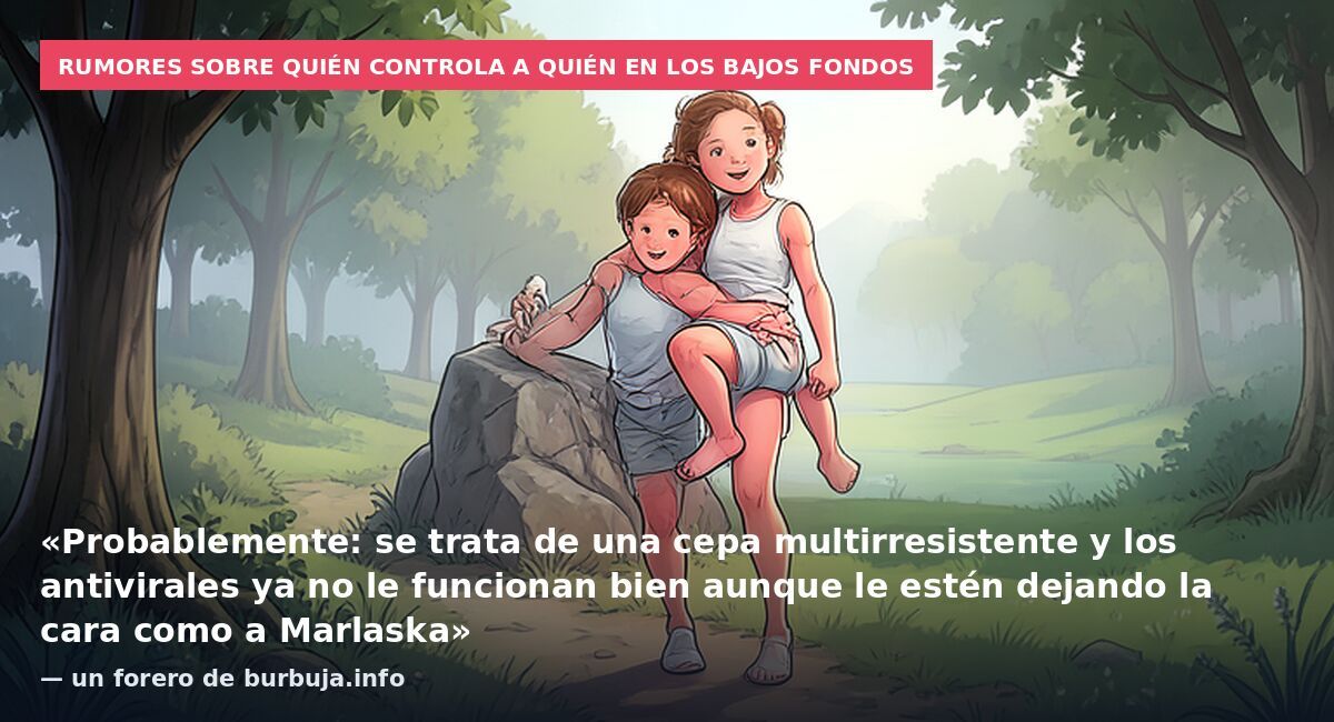 Rumores sobre quién controla a quién en los bajos fondos: «Probablemente: se trata de una cepa multirresistente y los antivirales ya no le funcionan bien aunque le estén dejando la cara como a Marlaska» — un forero de burbuja.info