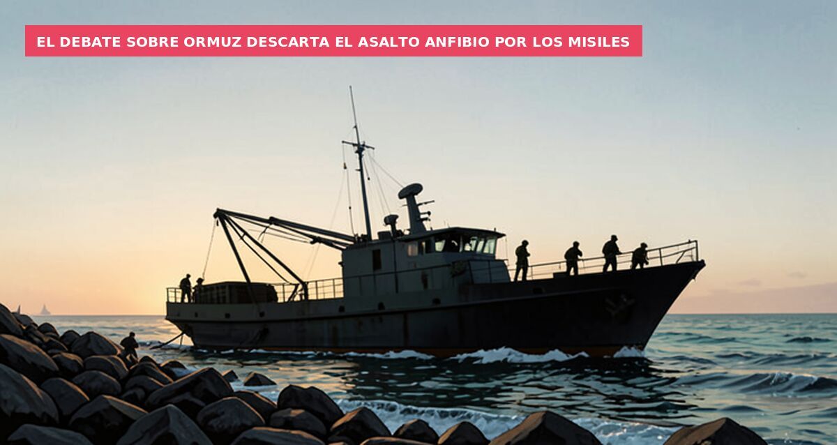 El debate sobre Ormuz descarta el asalto anfibio por los misiles